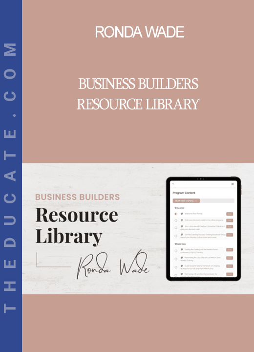 Ronda Wade - Business Builders Resource Library